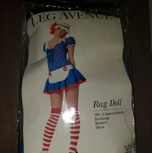 Leg Avenue ragdoll raggedy Ann costume size M/L